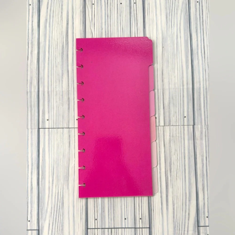skinny classic planner size Tab Dividers pink hues color